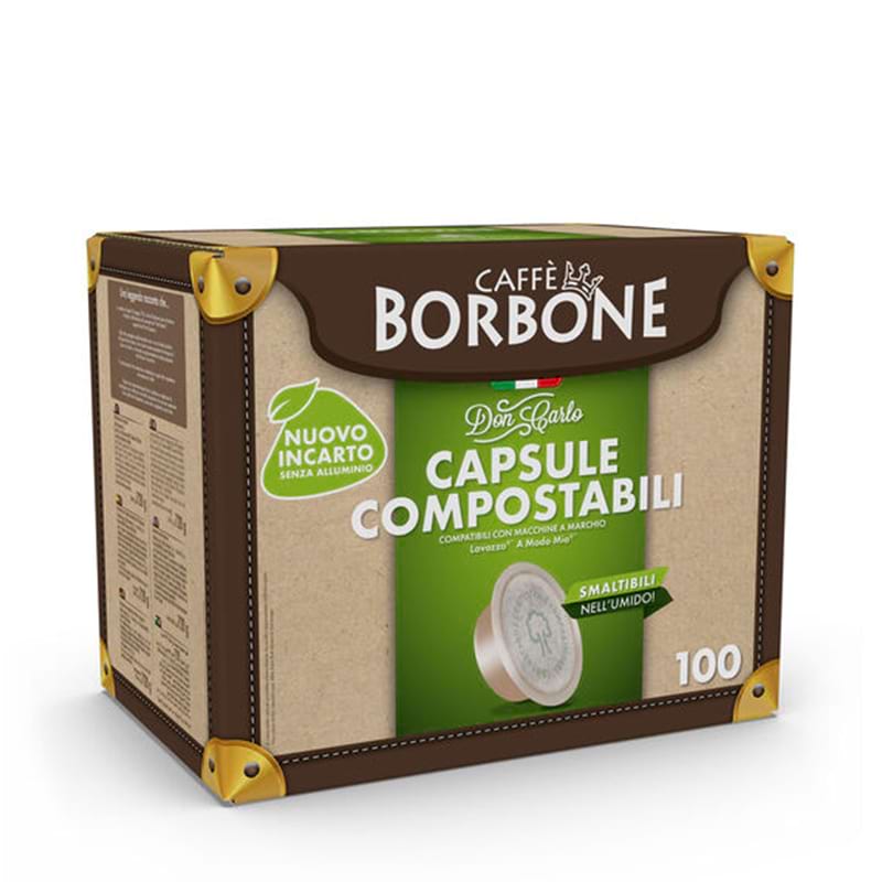 100 Caffè Borbone miscela Oro Capsule compostabili Lavazza a Modo Mio