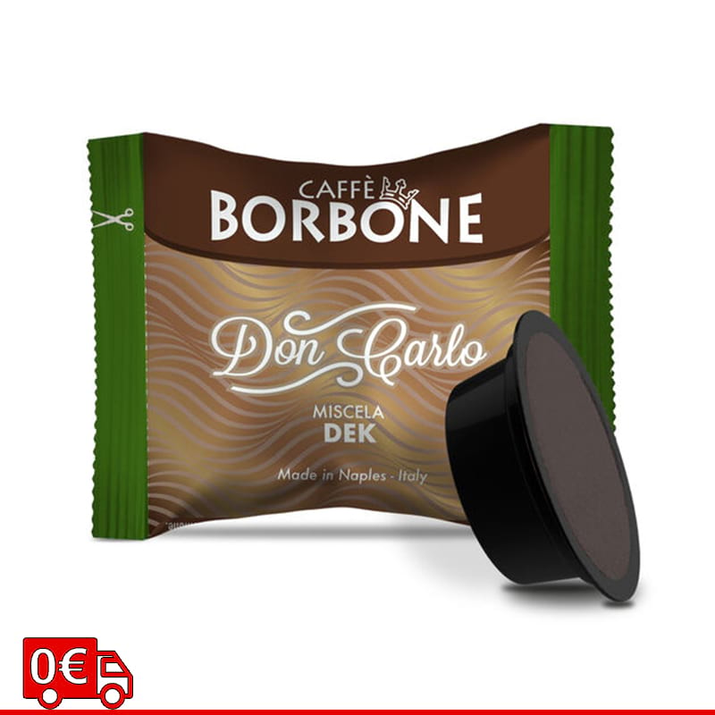 Capsule Caffè Borbone miscela Verde Dek compatibili Lavazza a Modo Mio spedizione gratuita