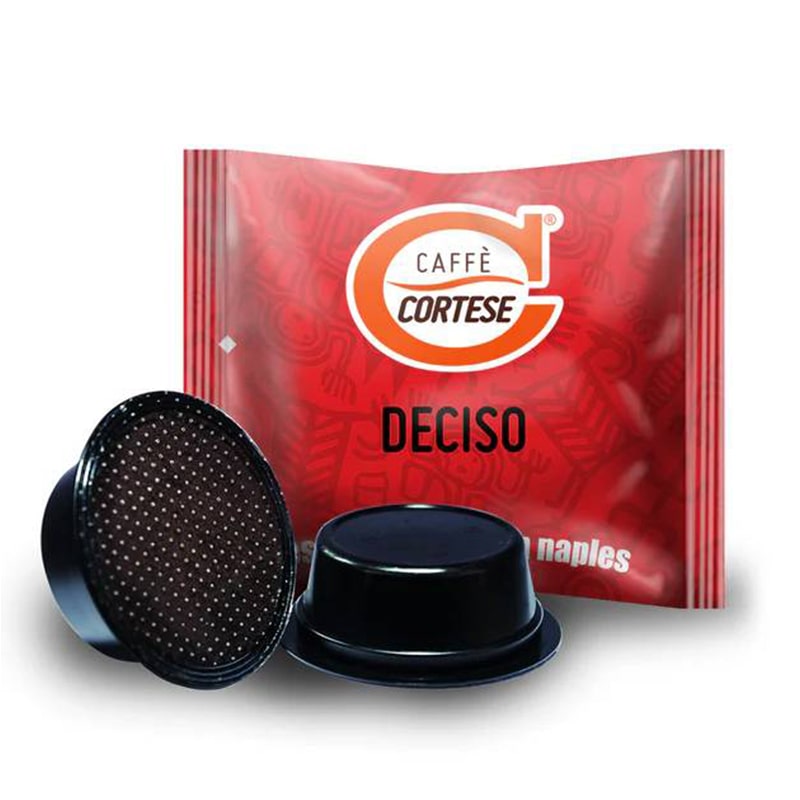 Capsule caffè Cortese miscela Deciso compatibili Lavazza a Modo Mio