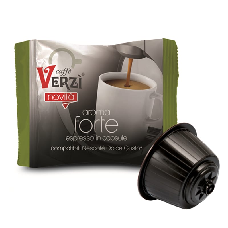 Capsule Verzì aroma Forte compatibili Nescafè Dolce Gusto