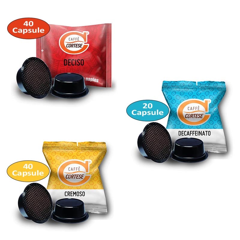 Cortese coffee tasting kit - 100 Lavazza a Modo Mio capsules